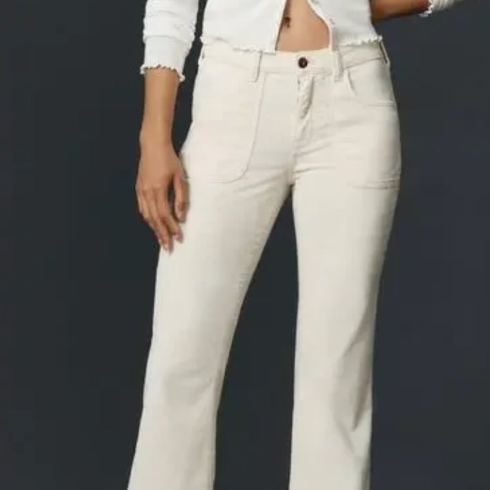 White Corduroy Jeans by Pilcro